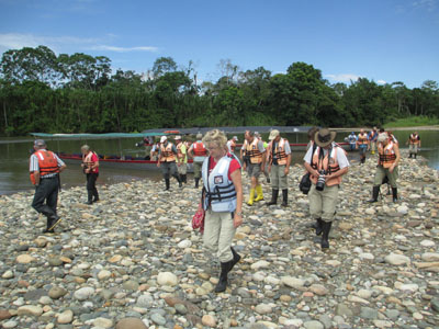 Vandretur på flodbunden