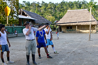 At skyde med pusterør