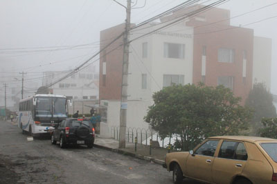 Morgentåge over Quito