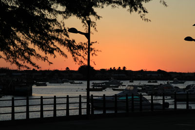 Solnedgang over San Christobal