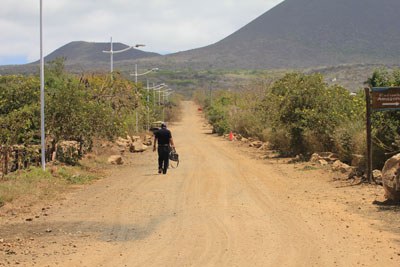 Hovedgaden på Floreana