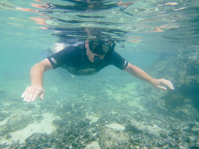 Jørgen Peder som 'frømand'