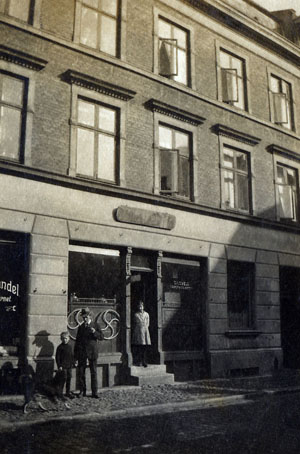 Anders Christian Karlbys købmandsforretning i Mejlgade