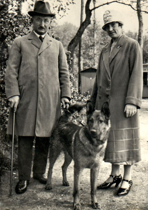 Jørgen Peter, hunden Ib og Ane Nielsine